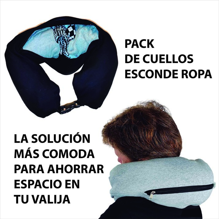 10% OFF - PACK X 12 CUELLO ESCONDE ROPA LISOS SURTIDOS